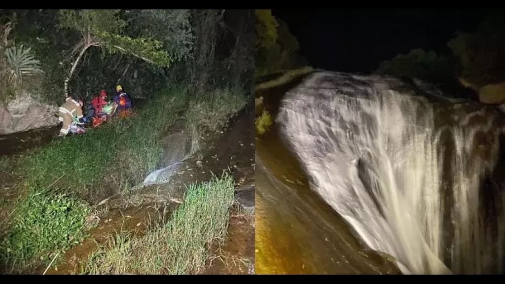 MILAGRE: Homem sobrevive ao escorregar e cair de cachoeira de 60 metros