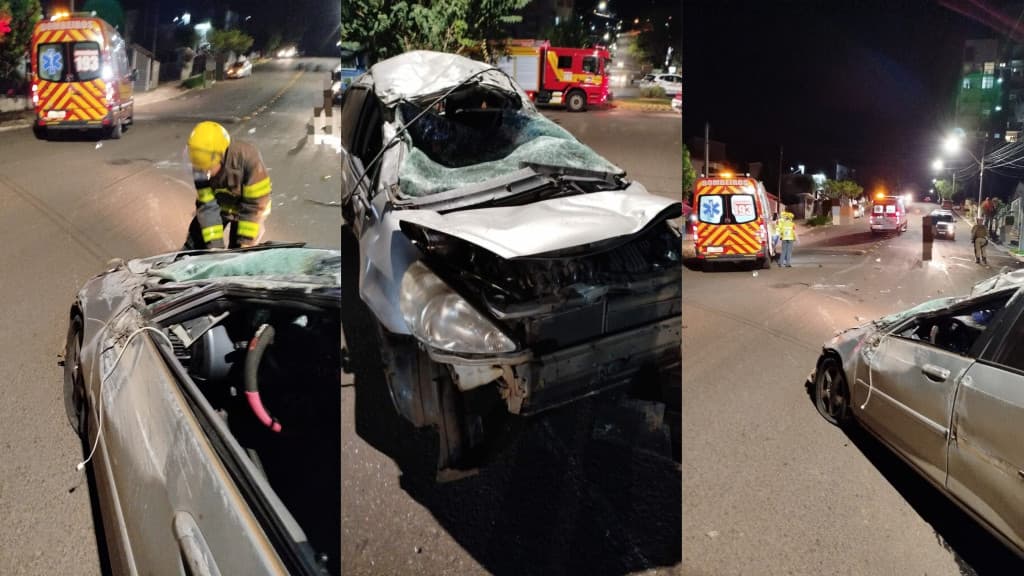 Mulher morre após carro capotar em perseguição policial em Maravilha