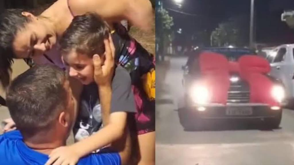 Menino de 9 anos economiza e adquire Chevette no dia do aniversário em SC