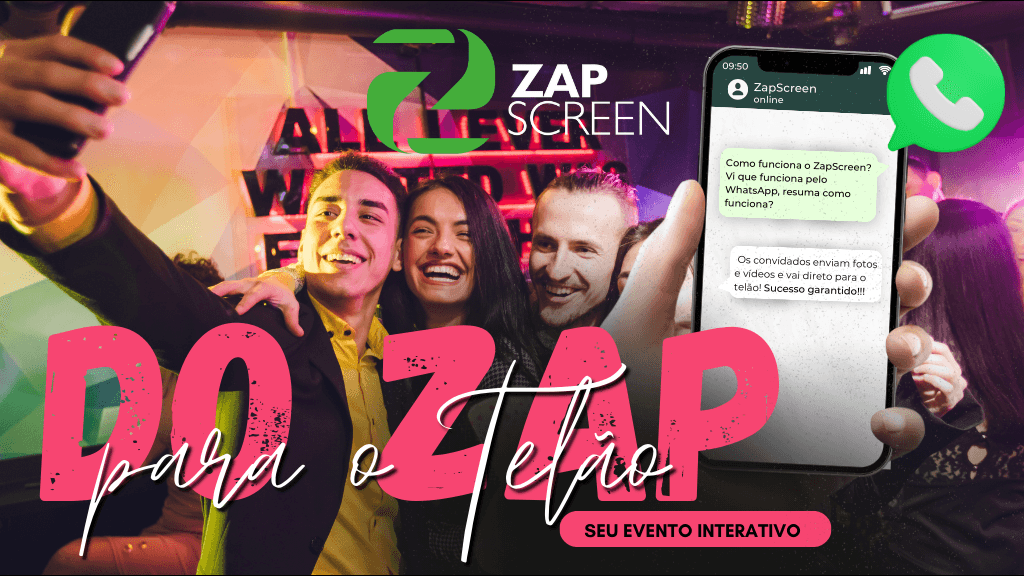 Catarinense cria solução criativa que “invade” telões de festas e eventos: “ZapScreen”