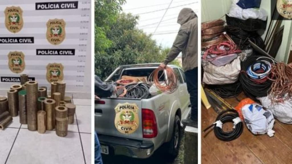 Empresário é preso em por suspeita de recebimento de cobre e bronze furtados