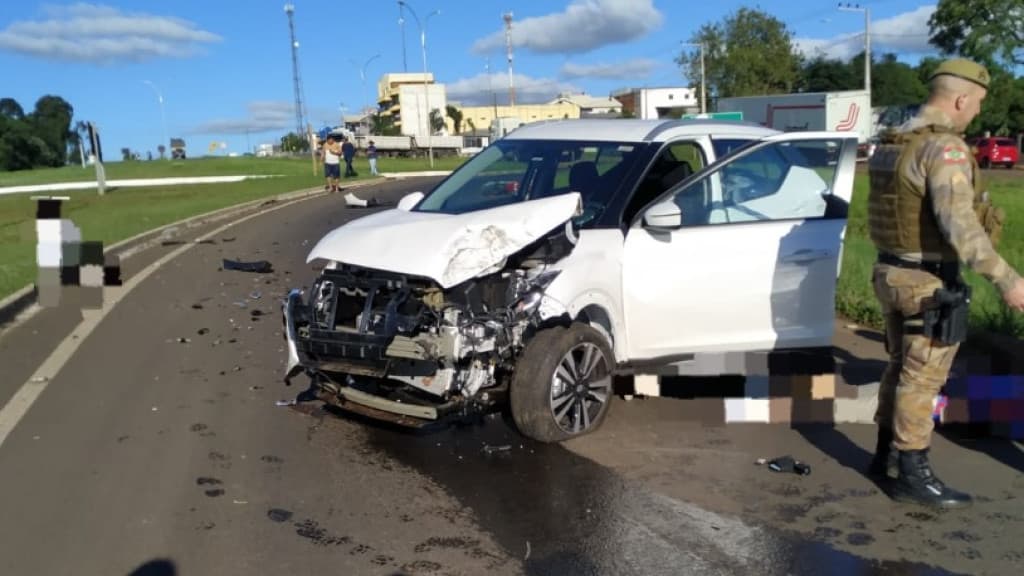 Perseguição policial resulta em acidente gravíssimo na BR-282, em SC