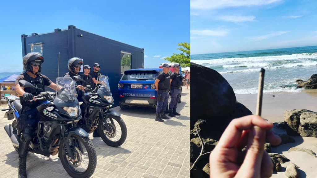 “Sem maconheiro na praia”: Itapema intensifica abordagens com multa para usuários