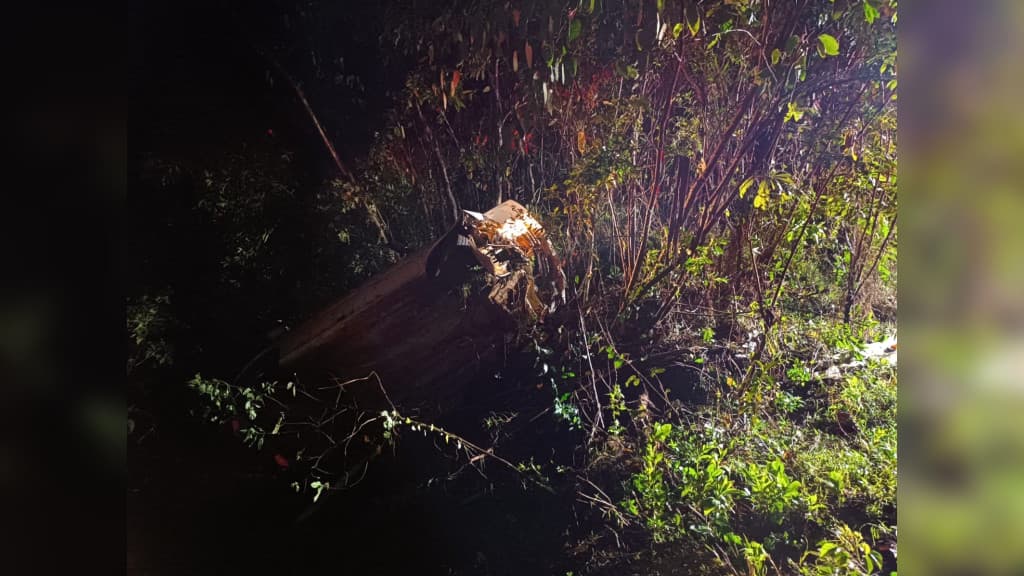 Capotamento na SC-480 após baile deixa um morto