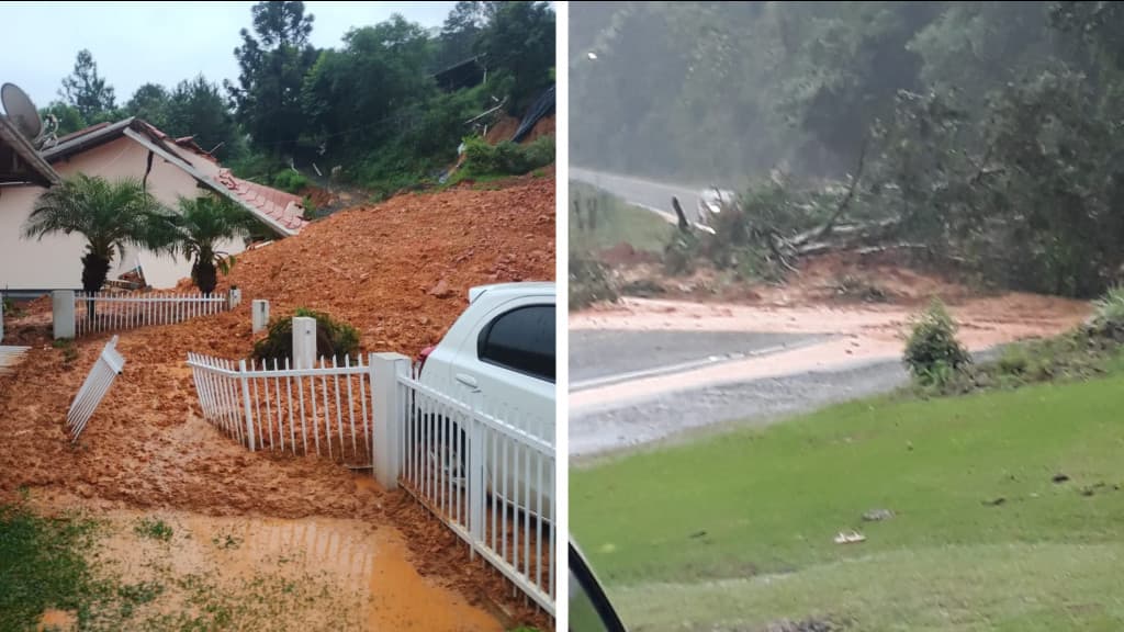 Chuvas intensas provocam caos e deixam mortos em SC
