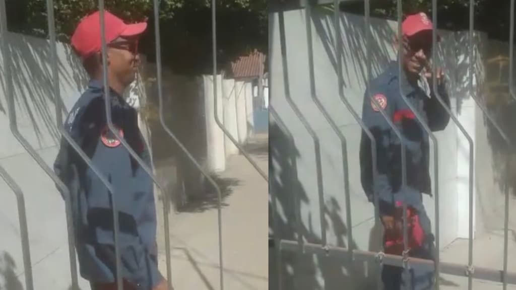 Pai vira vigilante voluntário em escola de Canelinha: “proteger nossas crianças”