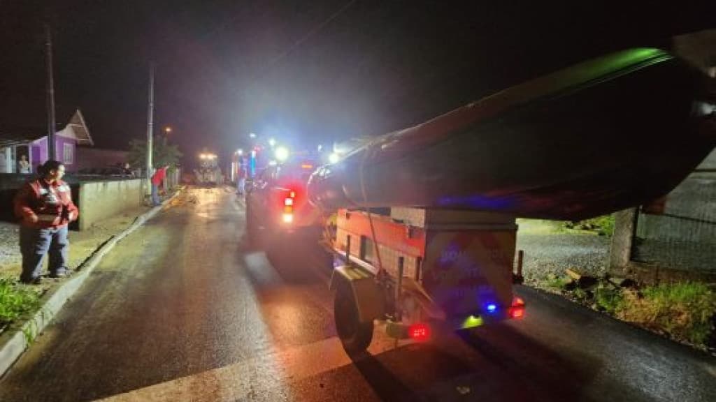Chuvas intensas em Apiúna destroem pontes e afetam famílias