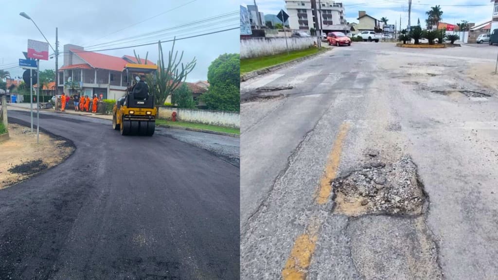 “Operação Tapa Buraco” resolve problemas na “Rua da Univali”, em Tijucas