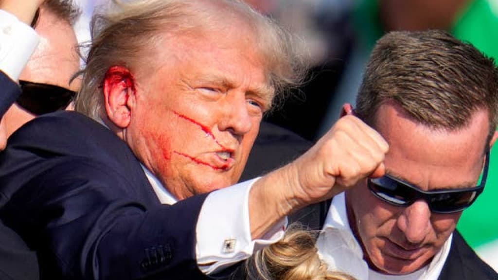 Trump escapou por milímetros de ser baleado na cabeça; entenda