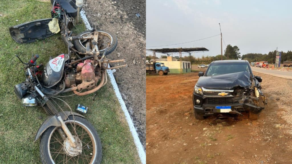 Menina de 13 anos morre em acidente de moto na divisa de SC e PR