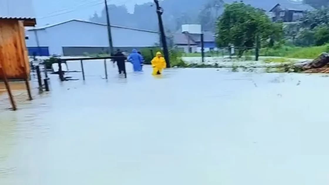 Tijucas é a segunda cidade mais atingida por chuvas em Santa Catarina