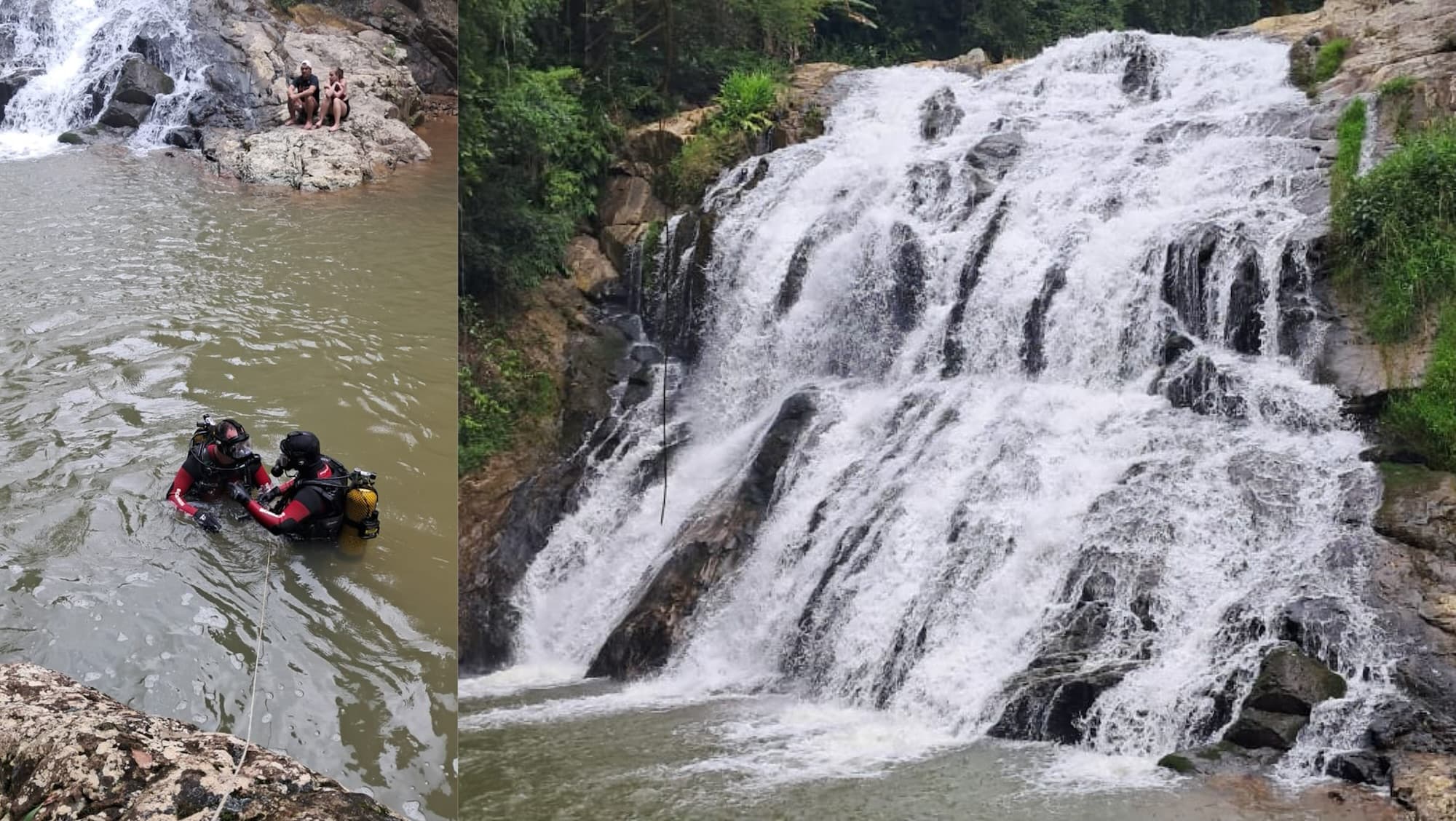 Homem se desequilibra, despenca em cachoeira de SC e morre após impacto contra rochas