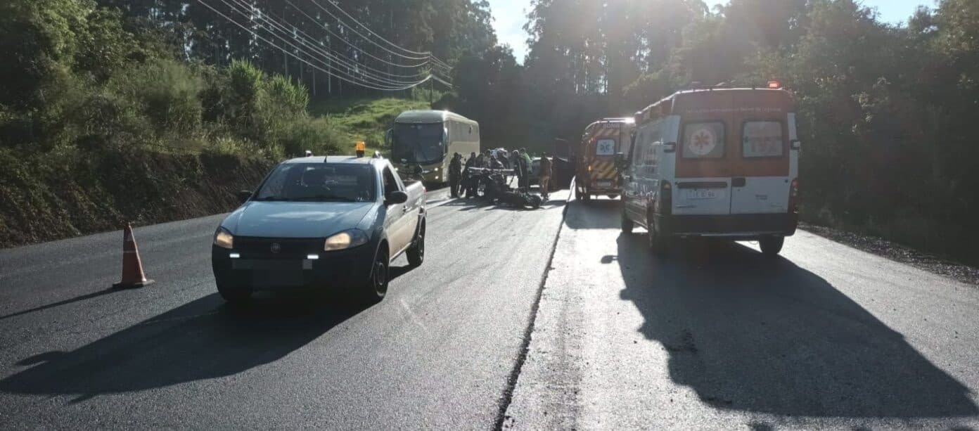 Tentou ultrapassar e caiu: idosa de 63 anos perde a vida em acidente na SC-283