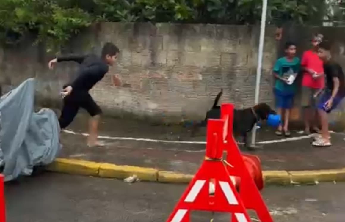 “Ladrão” tenta fugir após furto inusitado em Itapema e é perseguido por crianças