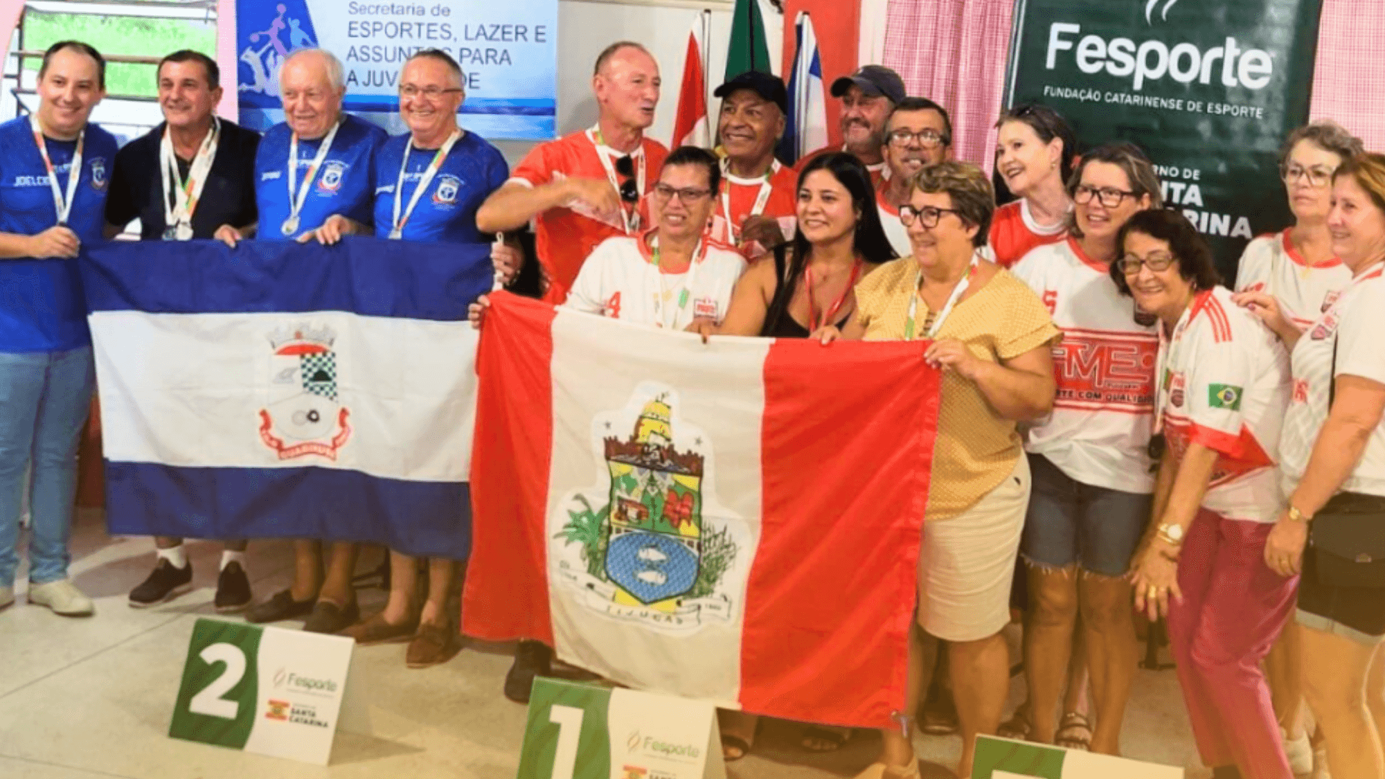Tijucas conquista dois ouros nos Jogos da Terceira Idade em Guabiruba
