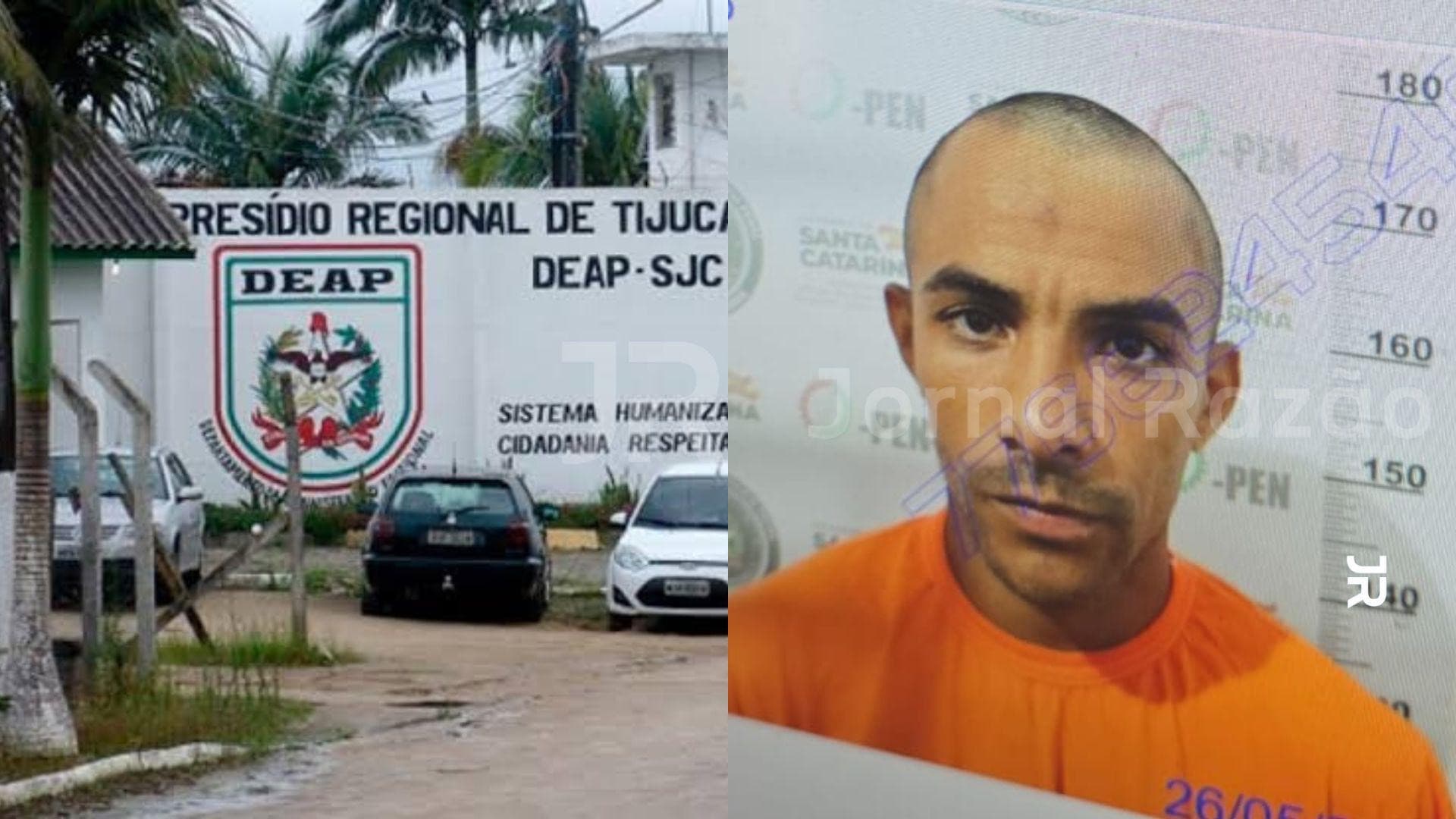 Preso abre buraco, escala muralha e foge do presídio de Tijucas; buscas continuam