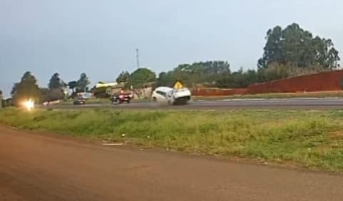 Imagens fortes: câmera registra acidente que matou duas pessoas na BR-282