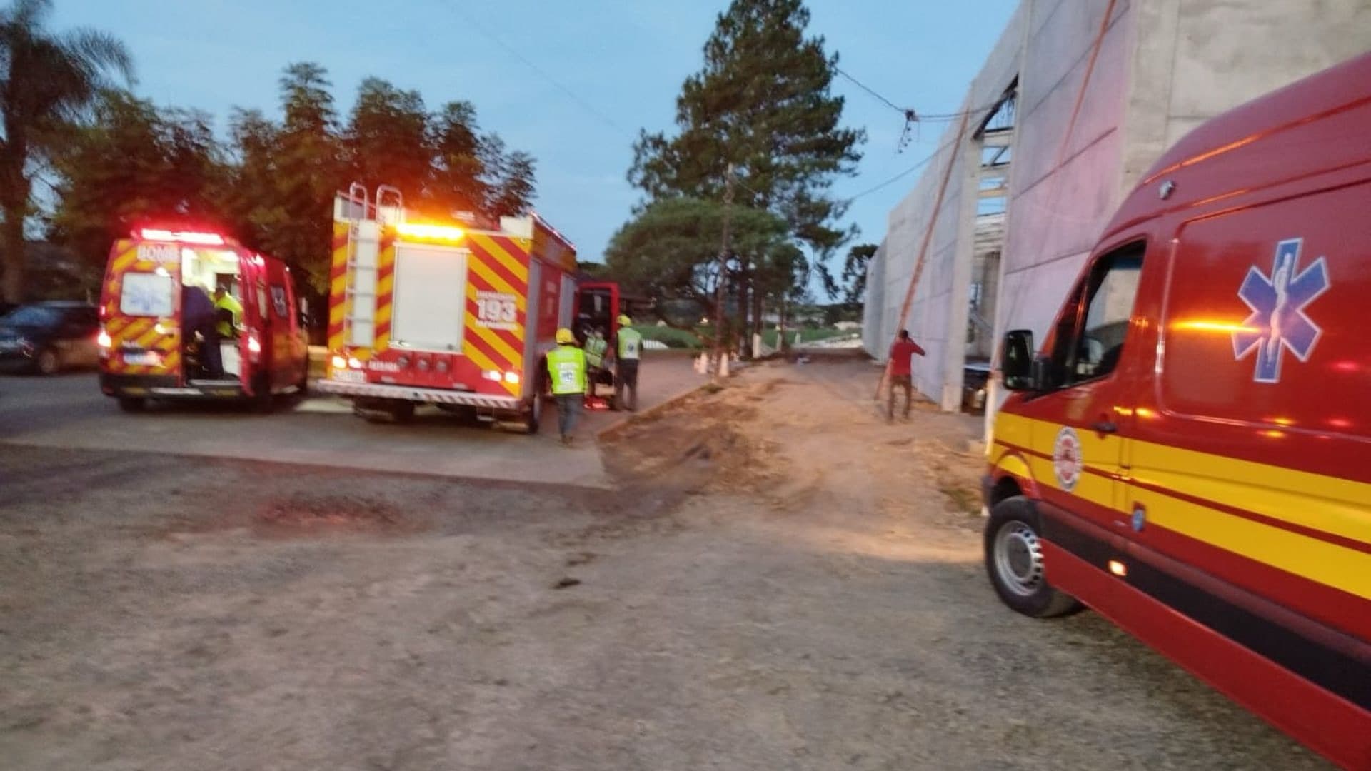 Viga desaba e mata dois trabalhadores no Norte de SC