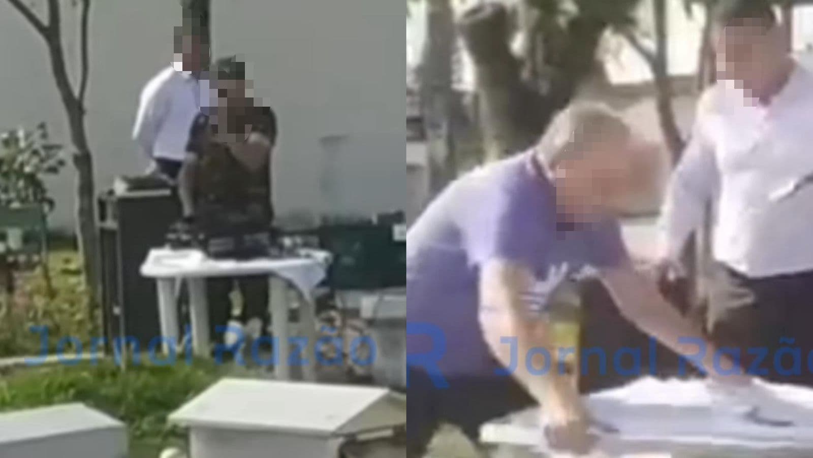 “Salvação é o car…”: homem se irrita e ataca pastores que pregavam ao ar-livre em SC