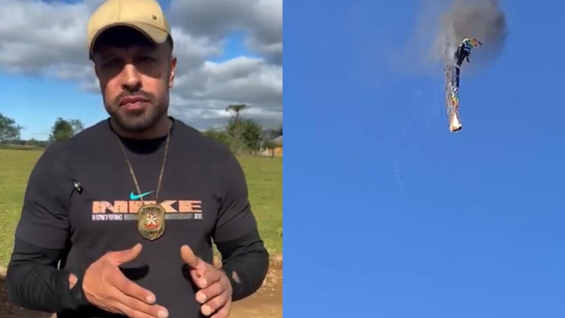 Piloto mandou passageiros pularem de balão que caiu em SC; oito morreram