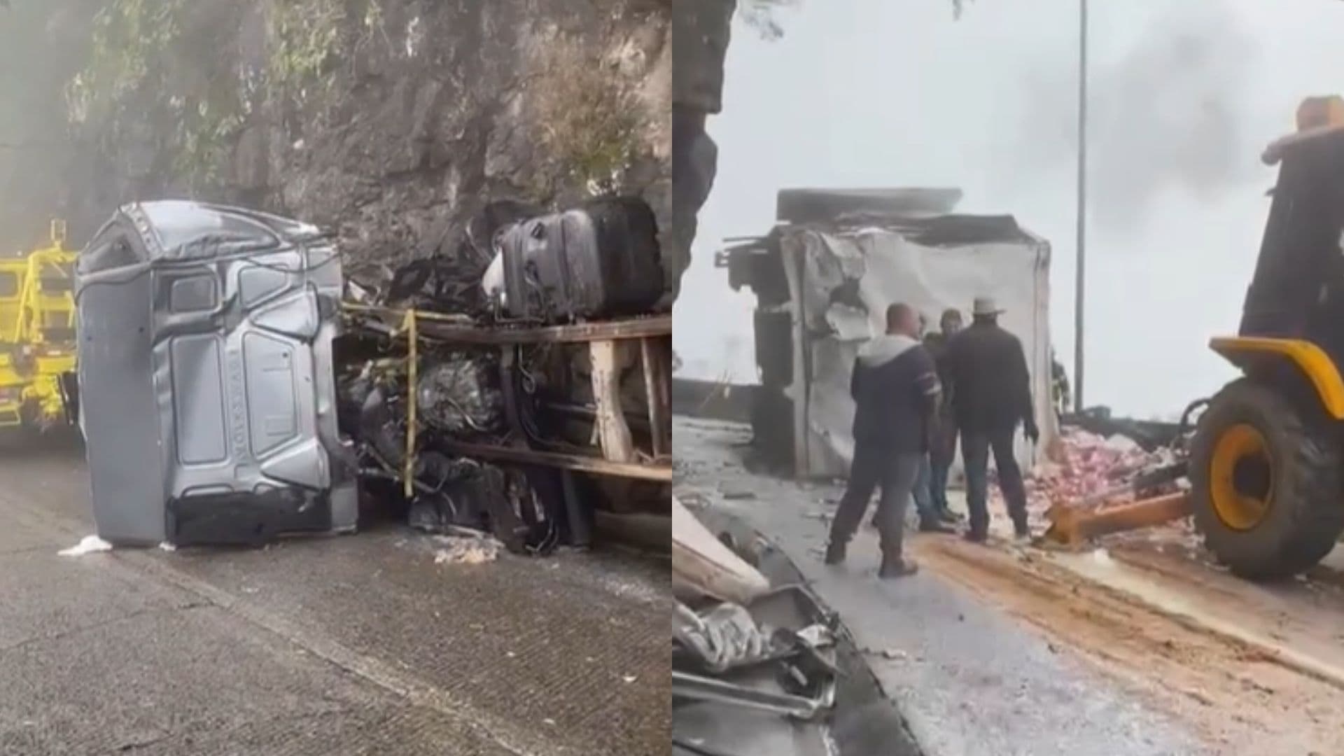 Serra do Rio do Rastro segue interditada após tombamento de caminhão e resgate de vítimas em estado grave