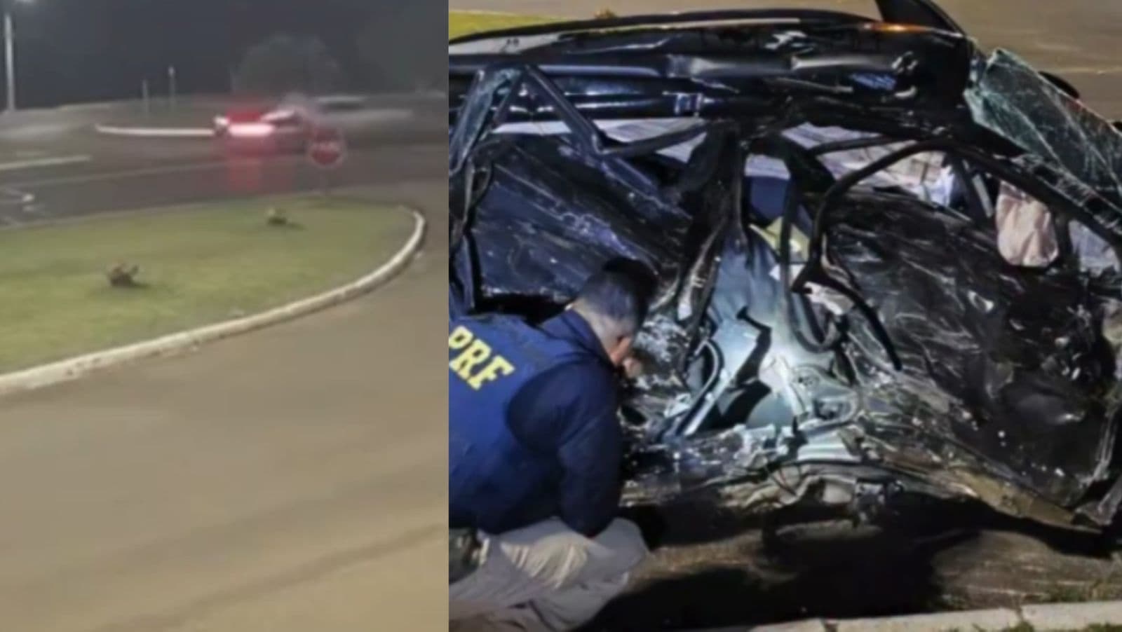 “Sorte ou azar?”: motorista sofre grave acidente em SC bem ao lado de ambulância dos bombeiros