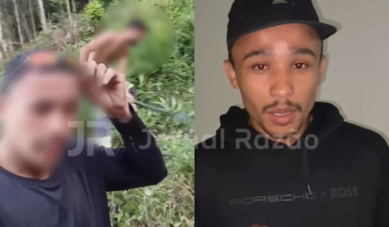 “Eu vim pra trabalhar”: rapaz que filmou “invasão” em SC se defende em novo vídeo