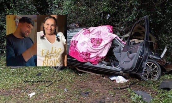 Mãe e filho de SC morrem em colisão frontal na BR-158, no Rio Grande do Sul