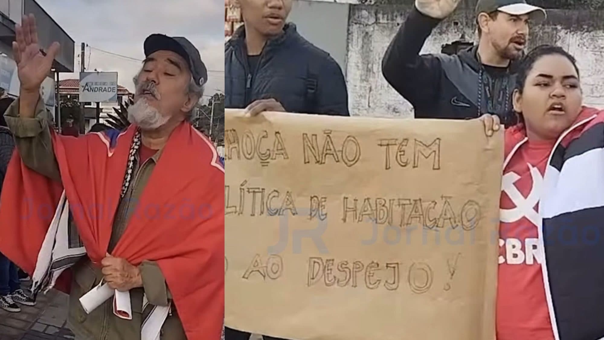 AGORA: Ativistas exigem que prefeitura doe 60 residências para famílias na Grande Florianópolis