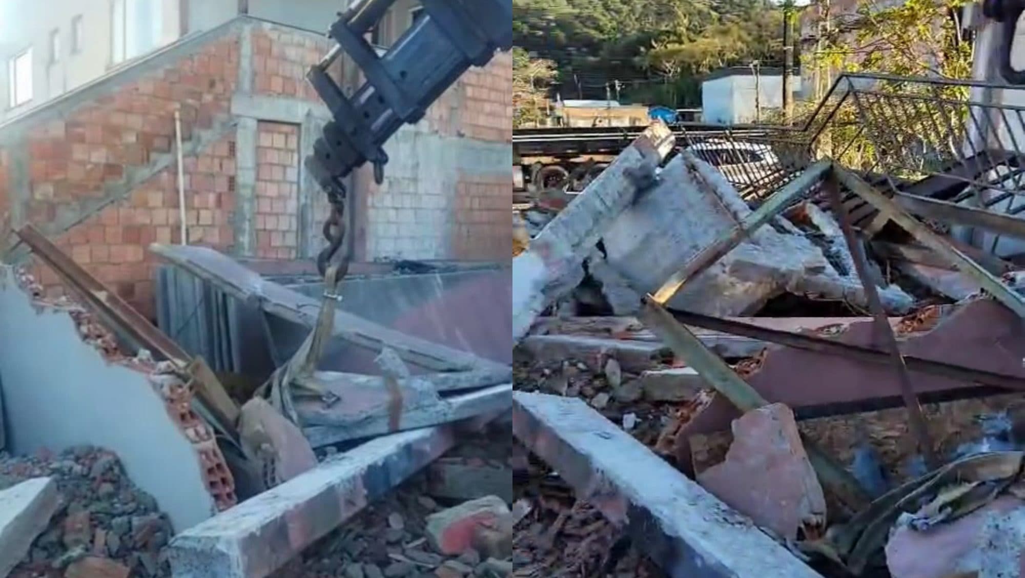 Trabalhador morre após coluna de concreto despencar durante obra em Itapema