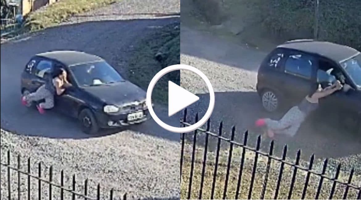 VÍDEO – “Não vi ela pendurada”: mulher é arrastada por carro após briga com ficante em Lages