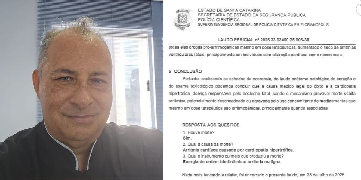 Causa da morte de dentista em cela em SC foi arritmia provocada por cardiopatia, aponta laudo