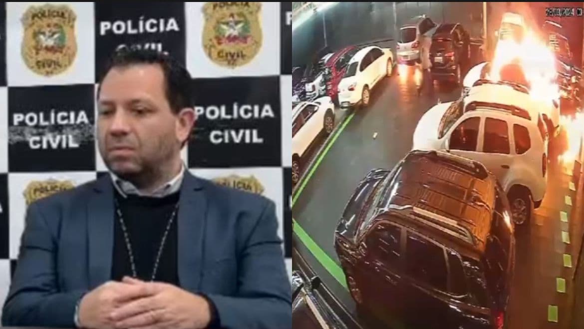 Motivo do incêndio que destruiu 54 carros em SC é revelado: “ninguém me passa pra trás”