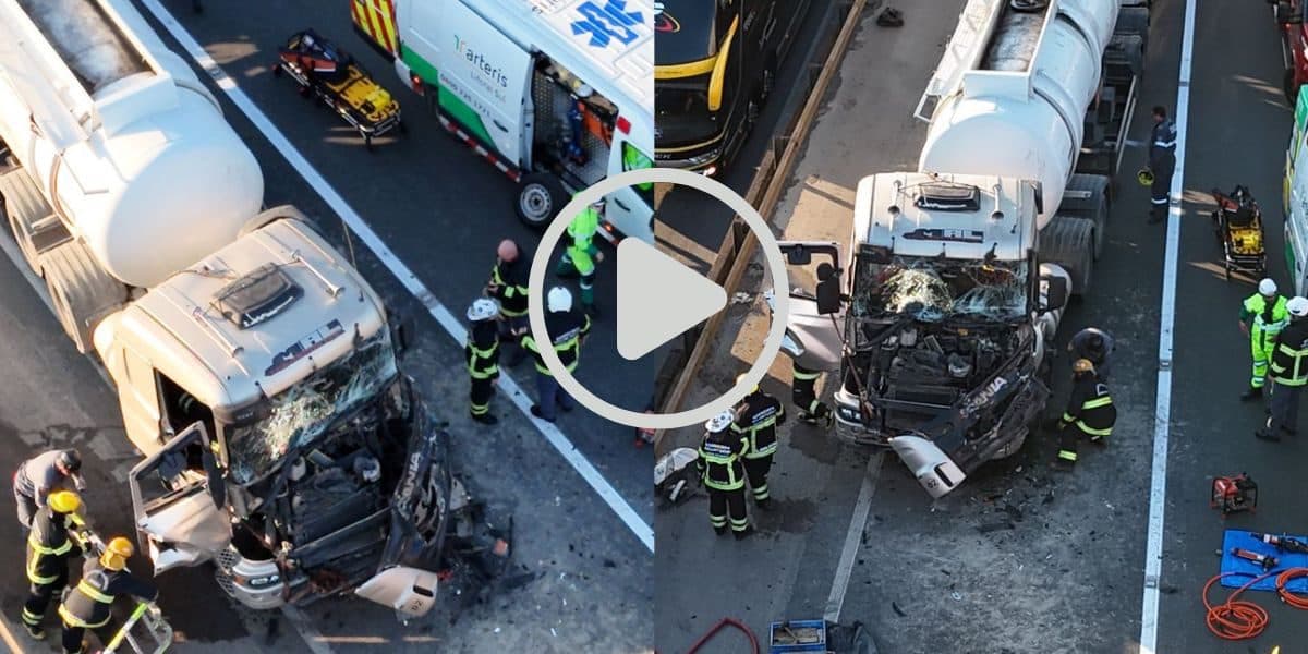 URGENTE: Acidente com caminhão carregado de diesel bloqueia BR-101 e assusta motoristas em SC