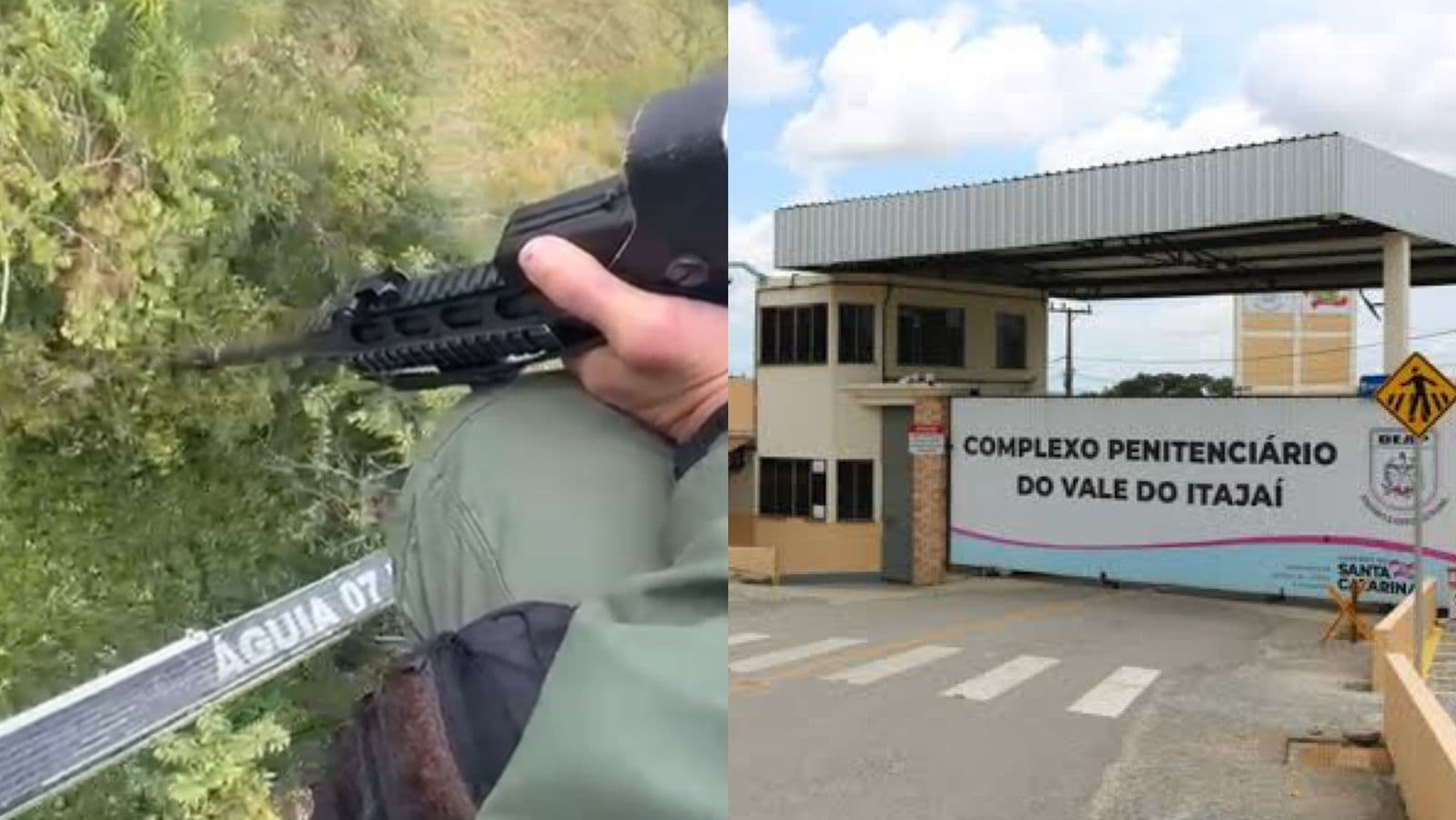 Fuga no Presídio da Canhanduba mobiliza helicóptero da PM em Itajaí