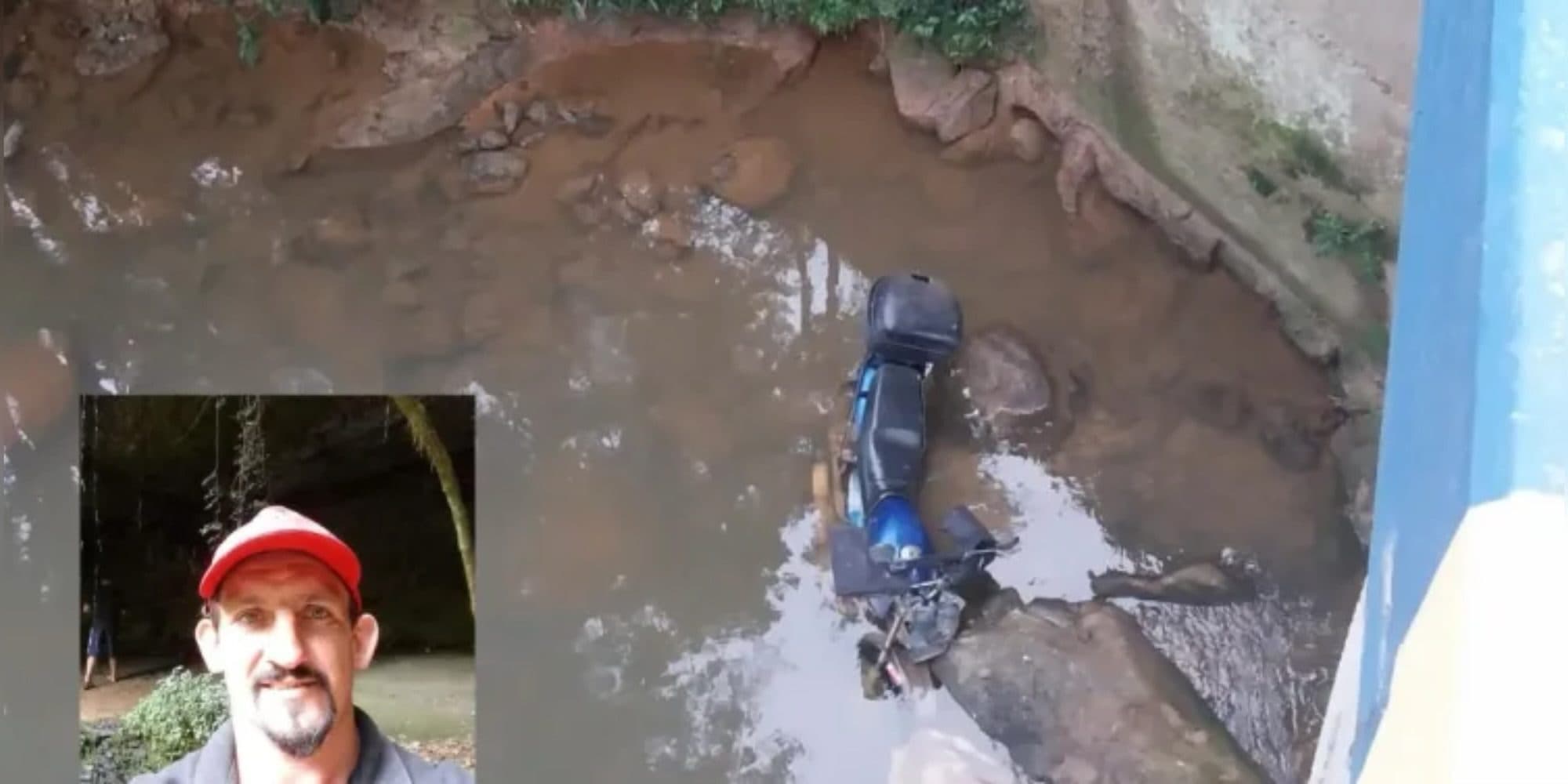 Desaparecido por horas, homem é encontrado morto após queda de 4 metros em ponte