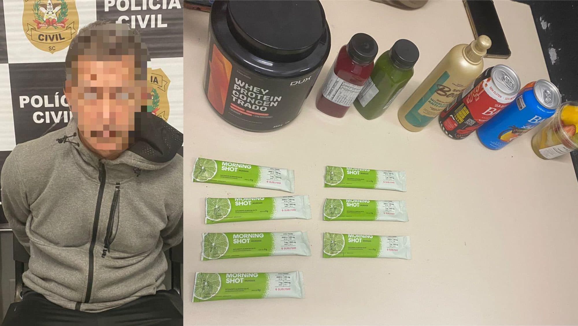 “Treino do dia foi correr da PM”: Educador físico é preso após furto inusitado em Florianópolis