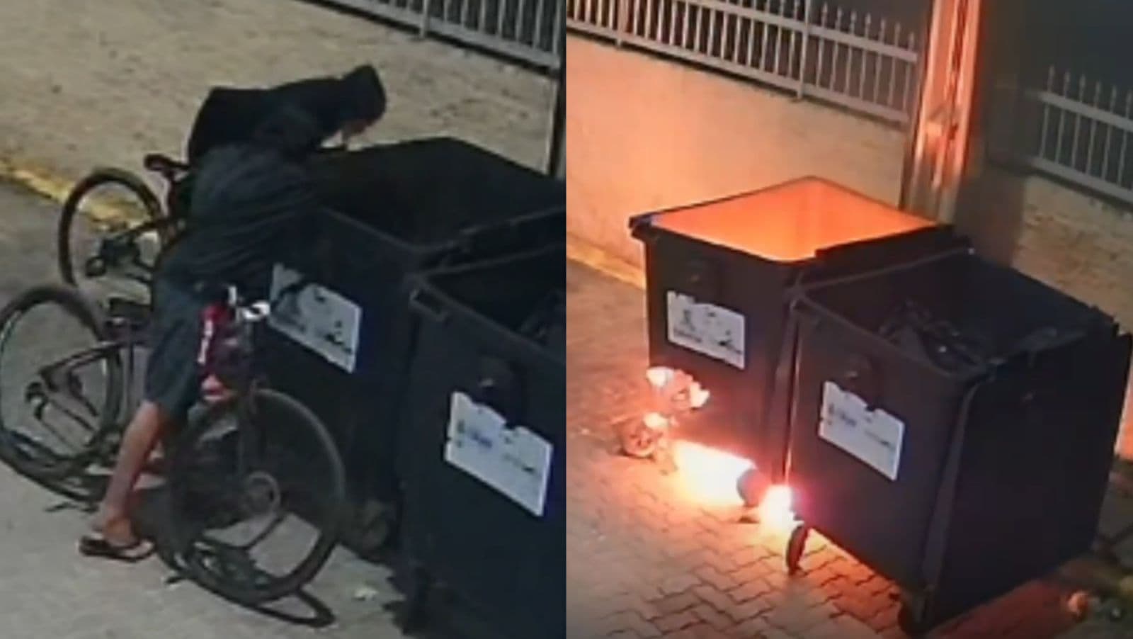 Dupla “Zé e Ruela” ataca em Itapema e ateiam fogo em lixeira; VEJA VÍDEO