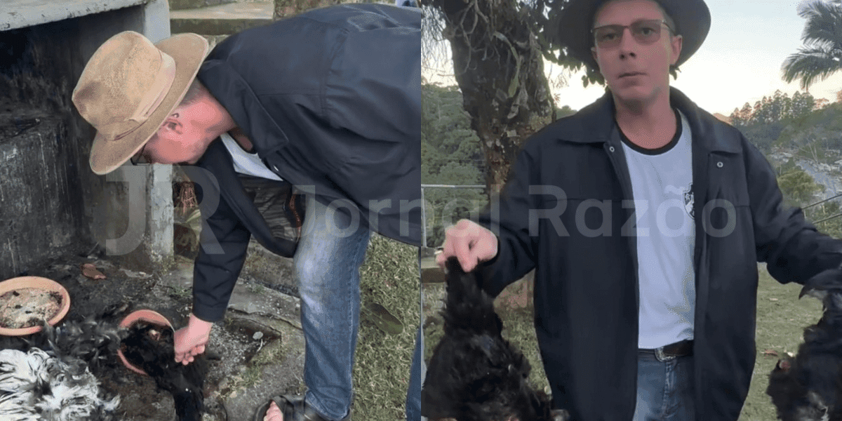 Influencer se revolta e toma atitude ao encontrar macumba no túmulo do pai em SC
