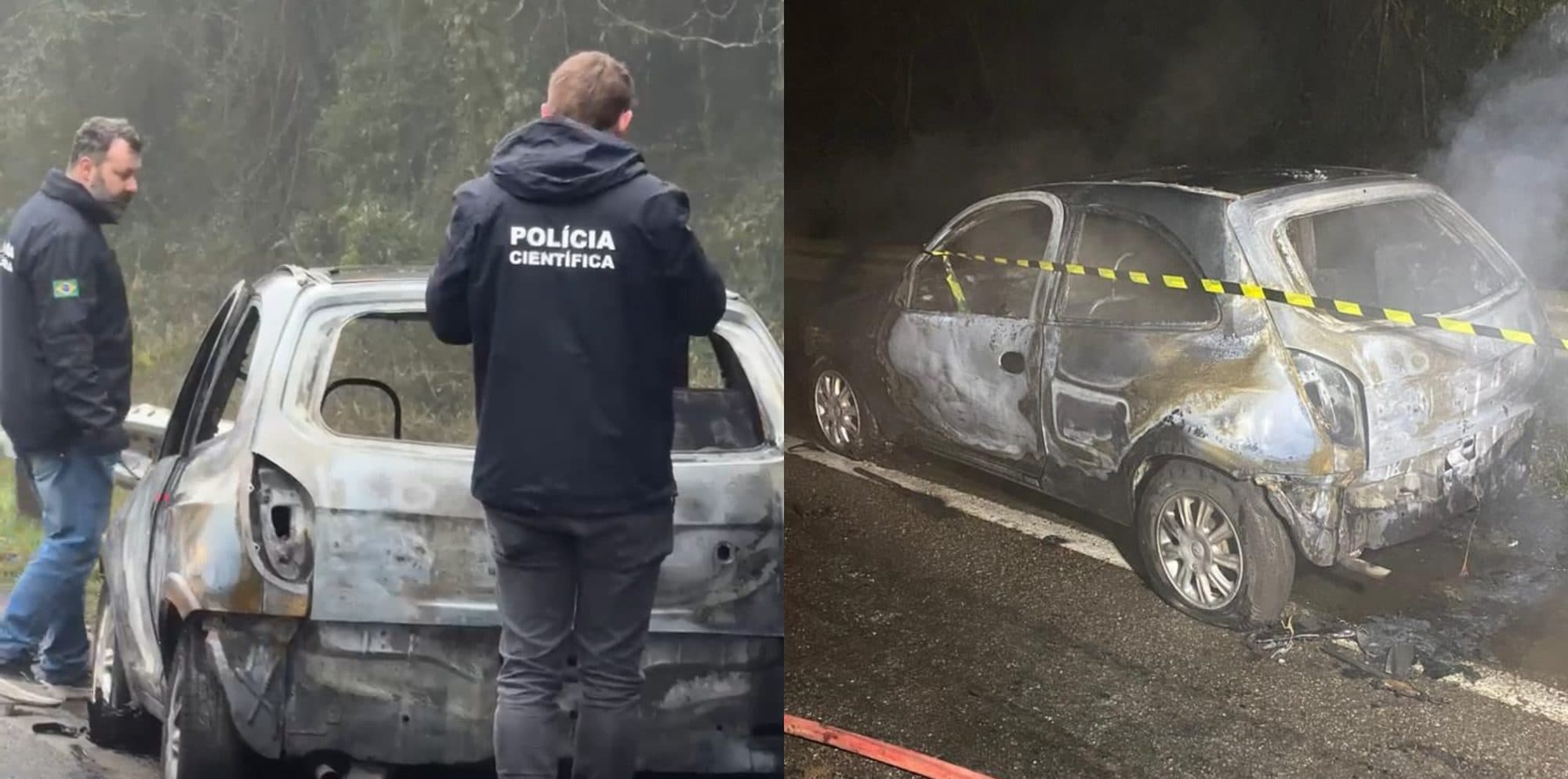 Homem é achado morto e carbonizado após carro pegar fogo na BR-116 