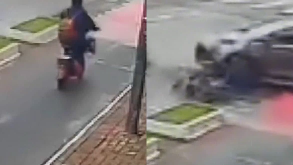Flagrante de acidente em Balneário Camboriú divide opiniões: afinal, quem errou?
