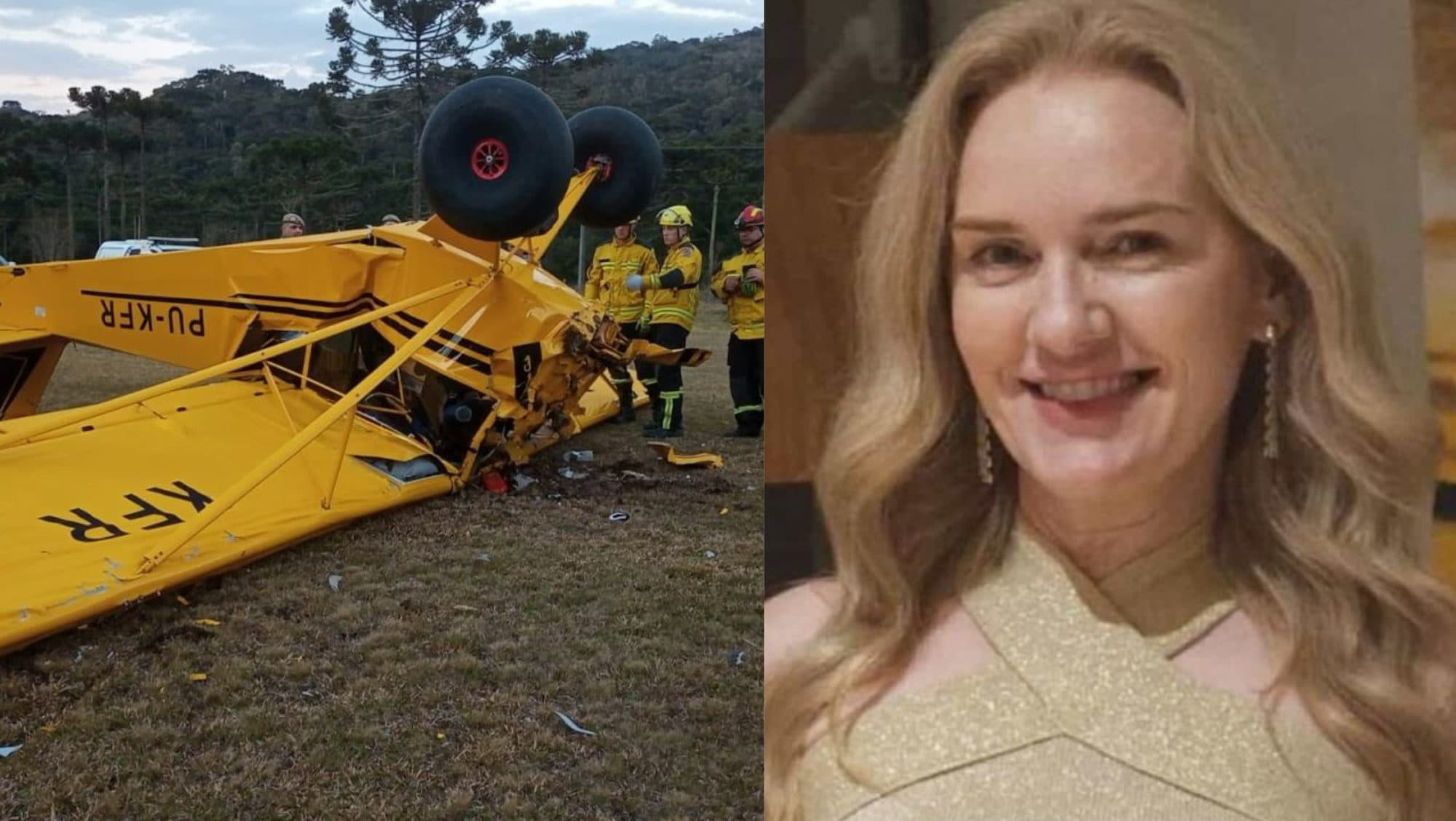 Queda de avião em SC: esposa de piloto morto também perde a vida