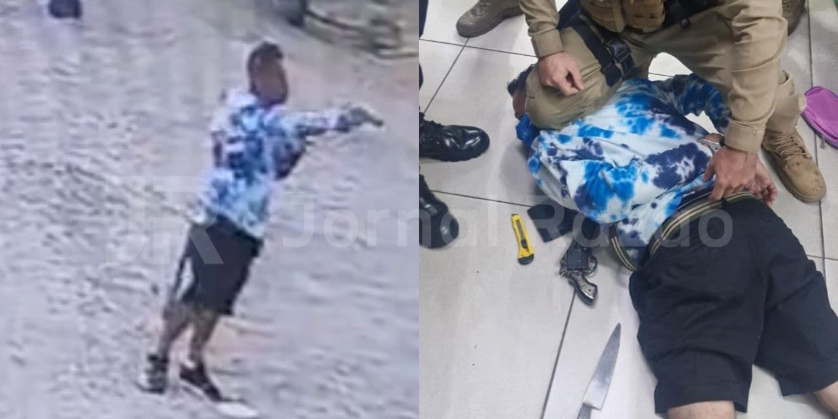 Homem saca arma e causa pânico no Mercado Público de Florianópolis