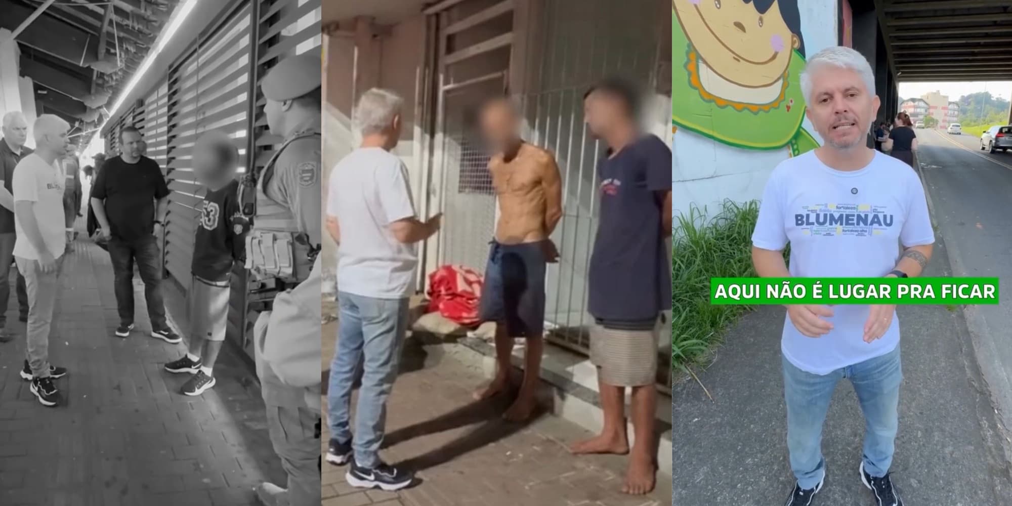 “SC não é depósito de gente”: prefeitura já “despachou” quase 500 moradores de rua em Blumenau