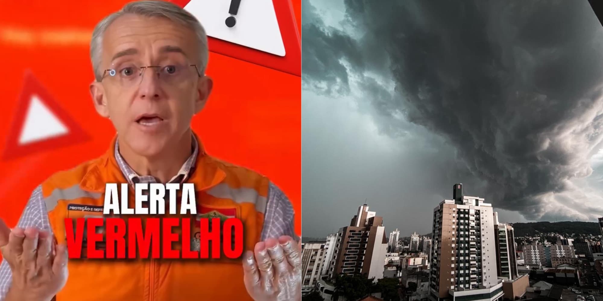 “Tornados e micro explosões”: Defesa Civil faz alerta urgente para Santa Catarina