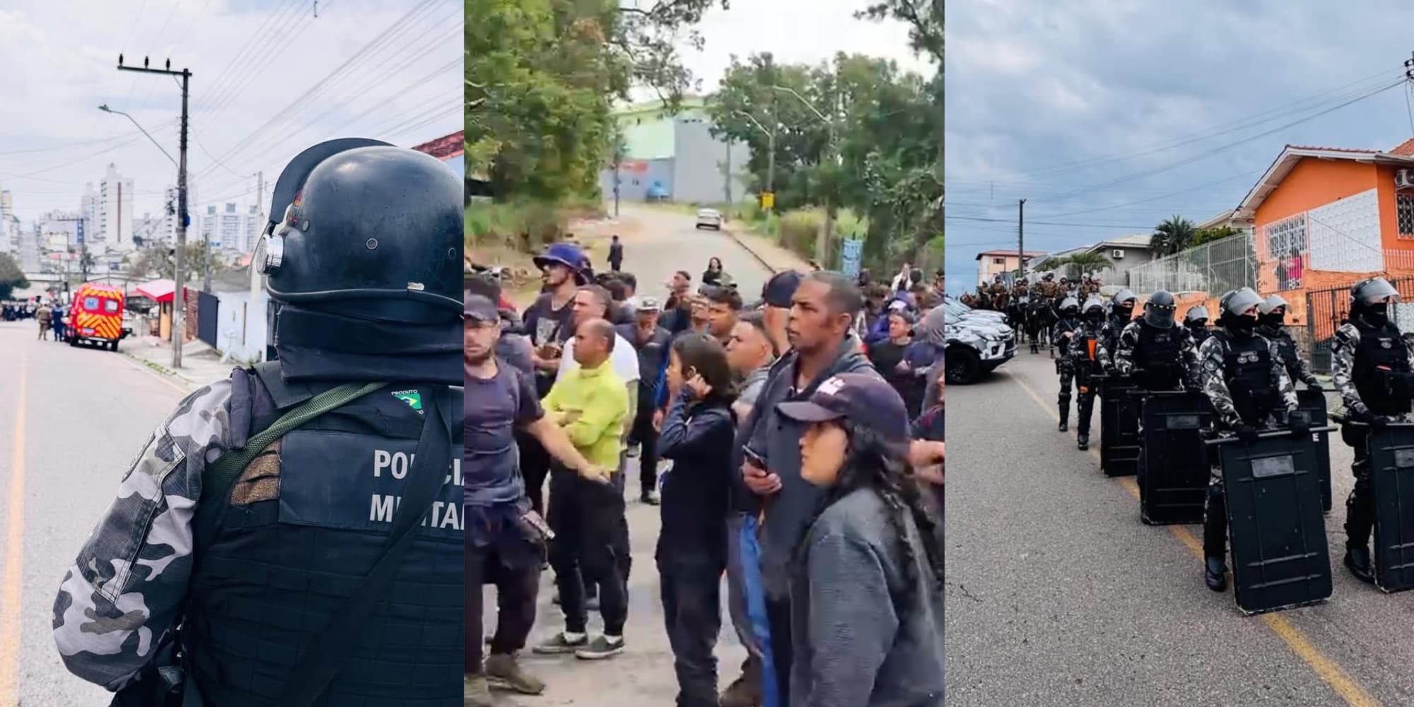 PMSC é chamada de “lixo fascista” após expulsar comunistas de invasão na Grande Florianópolis