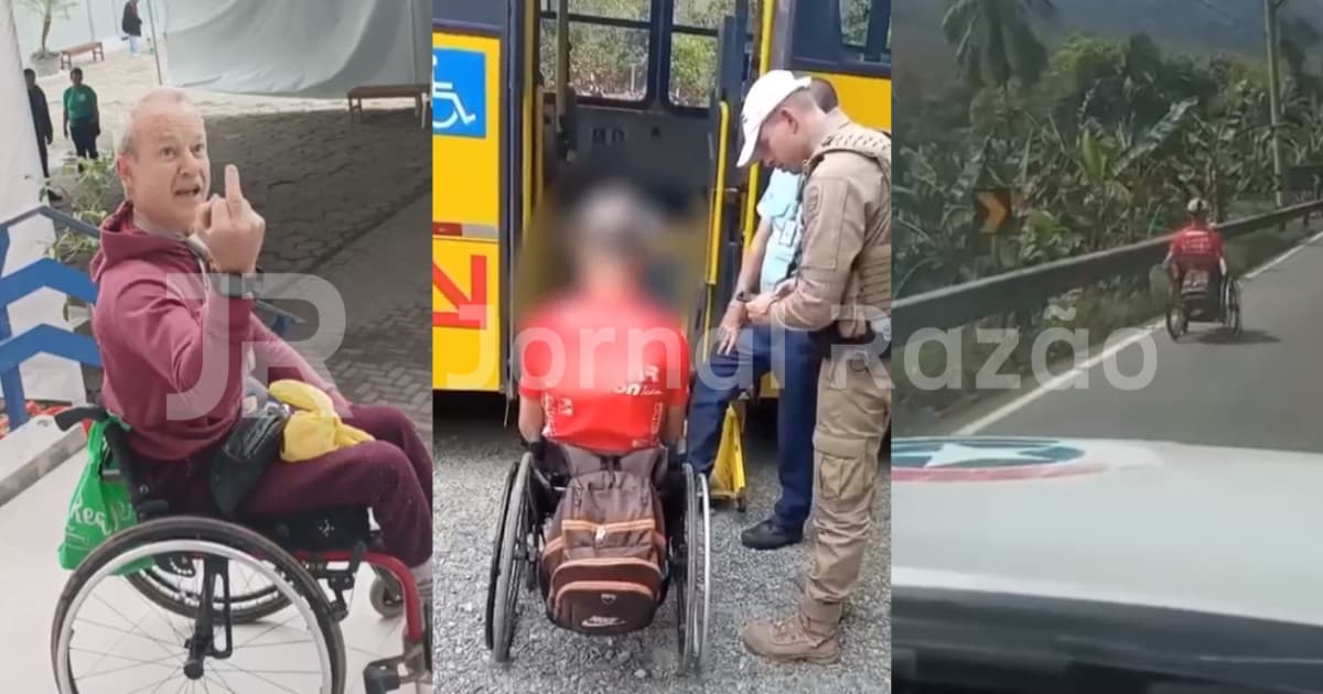 Cadeirante do “estilingue” é preso em Florianópolis após chamar PMs de “nazistas e torturadores”
