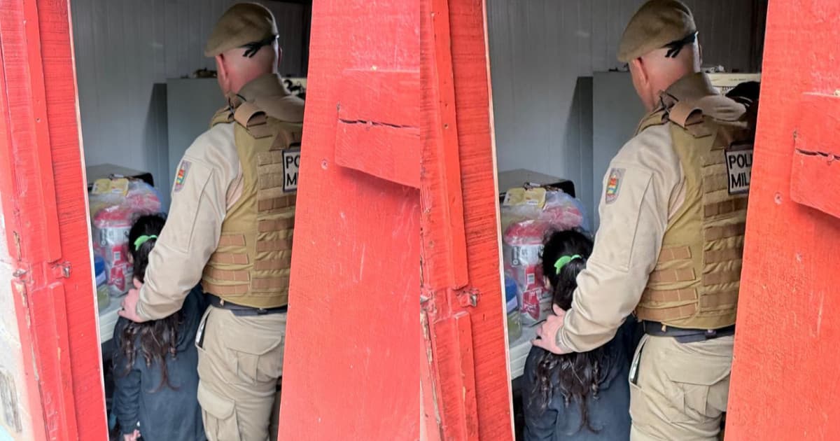 “Iogurte com bolacha e um sorriso”: PM descobre realidade desesperadora após prisão por violência doméstica em SC