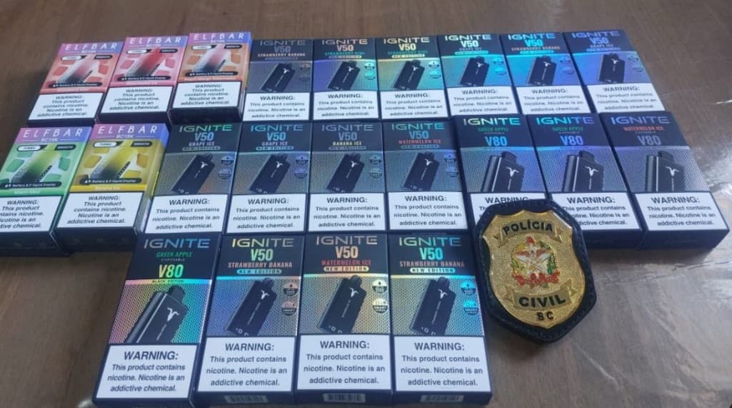 Comerciante é preso por vender cigarros eletrônicos a menores