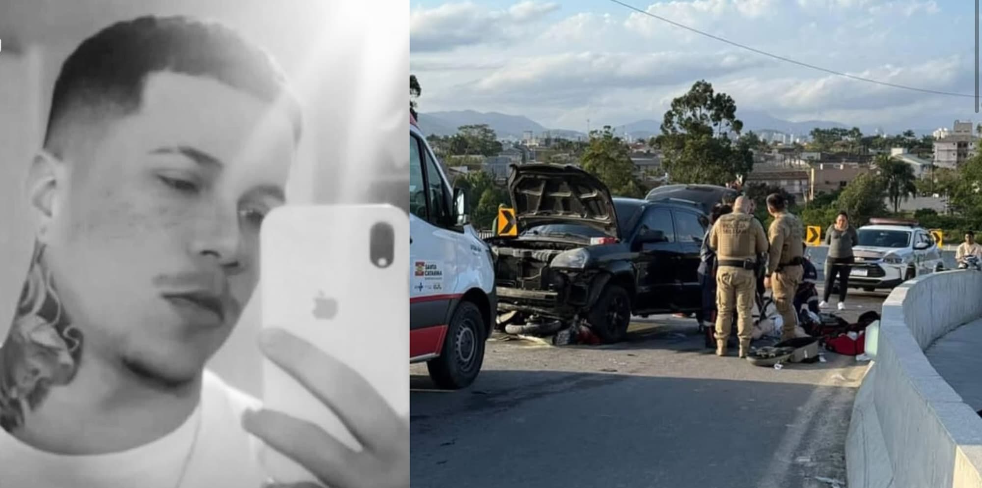 Motociclista de 27 anos morre em Palhoça e deixa dois filhos pequenos
